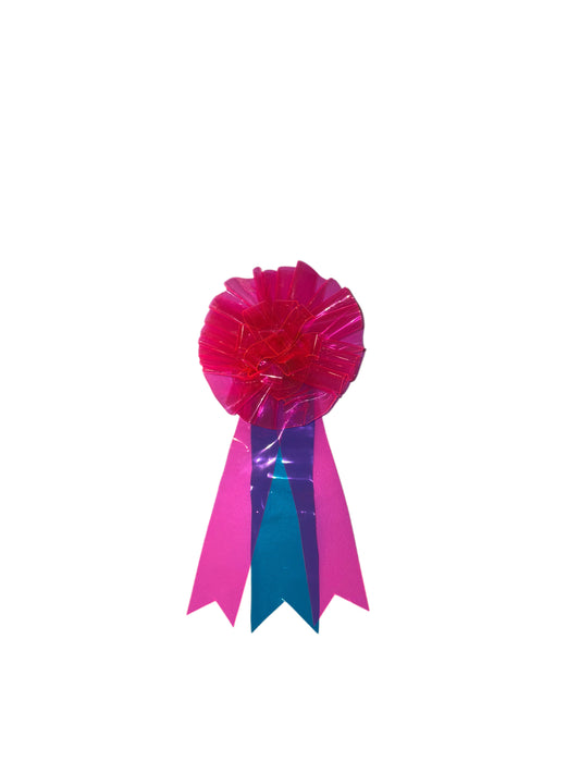 Vinyl Ribbon Rosette Clip