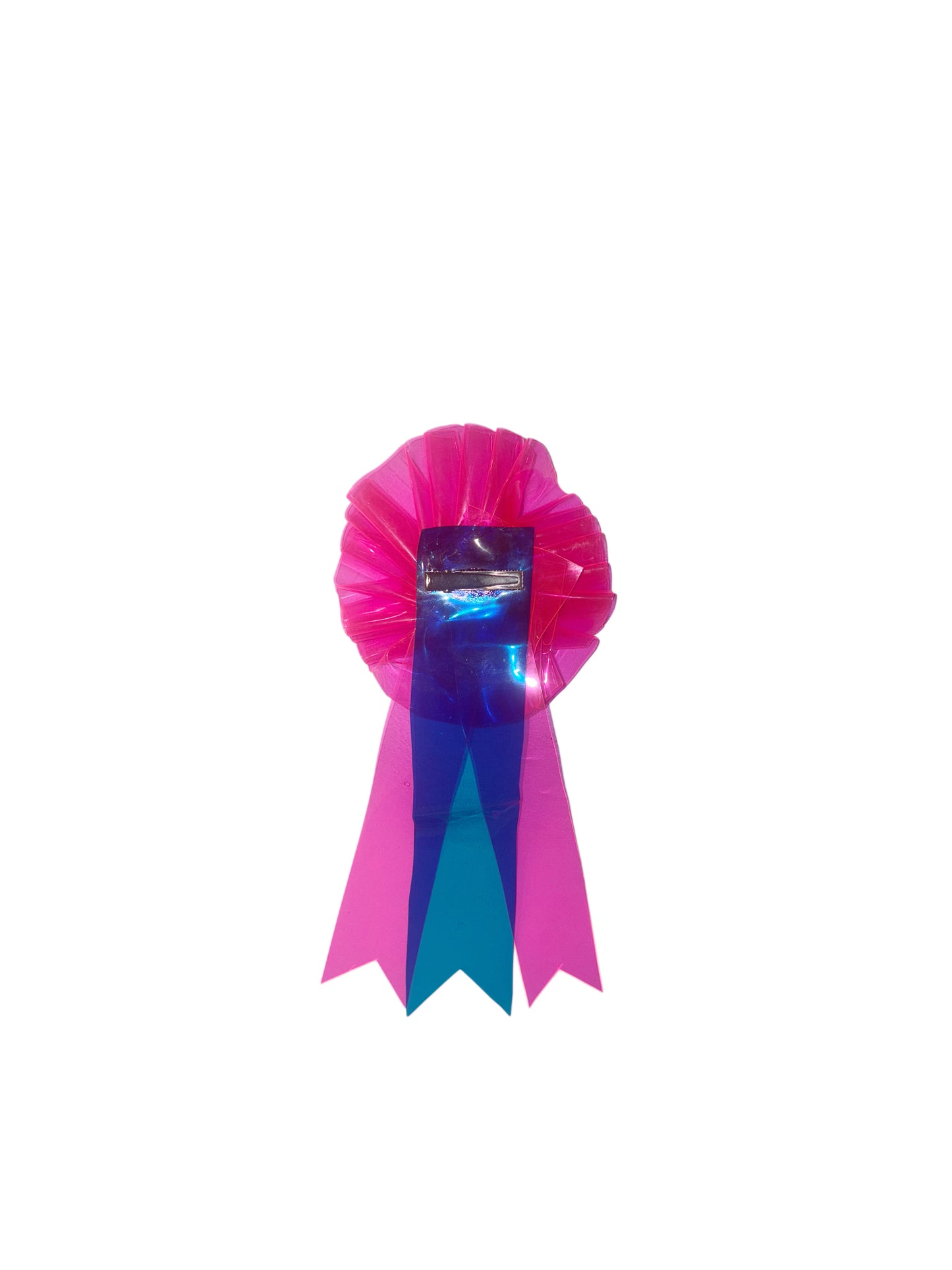 Vinyl Ribbon Rosette Clip